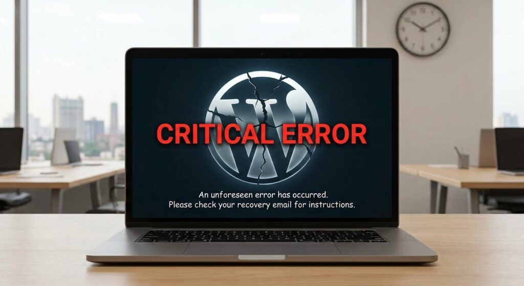 WordPress website error after a plugin or theme update